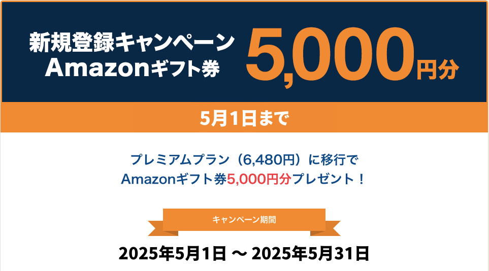2025年5月のネイティブキャンプのAmazonギフト券5000円分プレゼントキャンペーン