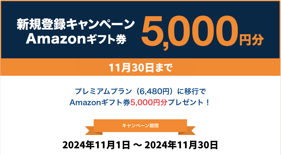 2024年11月のネイティブキャンプのAmazonギフト券5000円分プレゼントキャンペーン